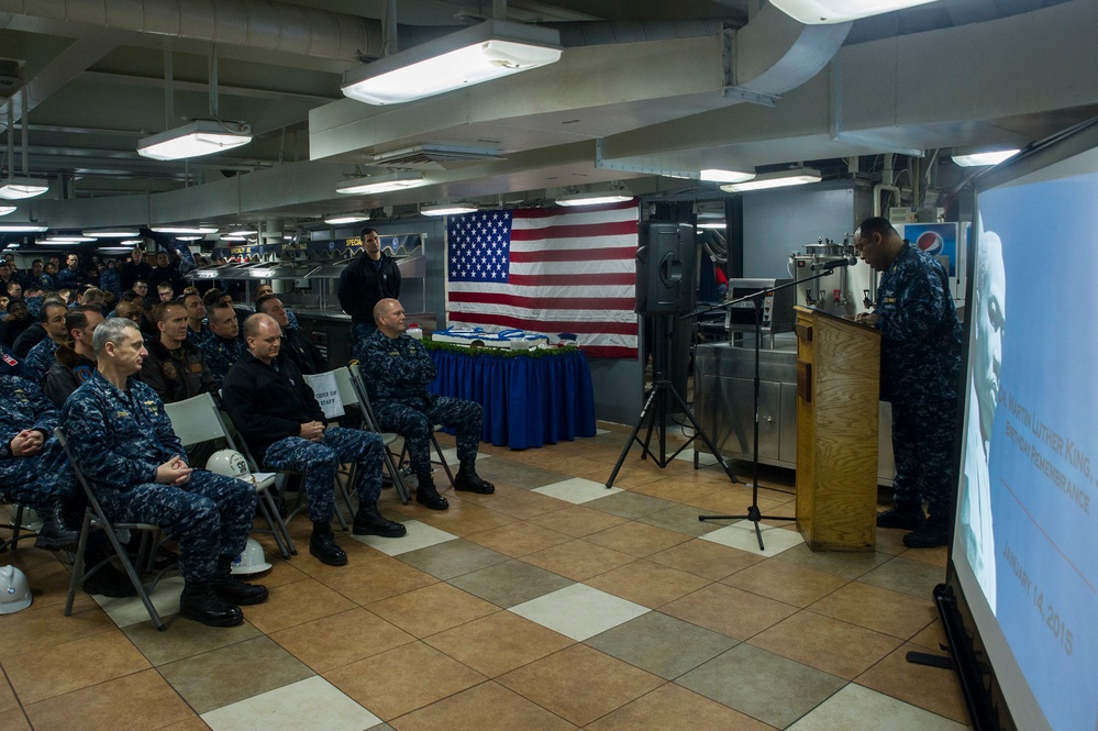 Martin Luther King Jr. Day celebration aboard USS George Washington