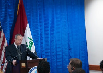 Retired Gen. John R. Allen, Special Presidential Envoy, visits Iraq, reinforces coalition commitment to defeat ISIL