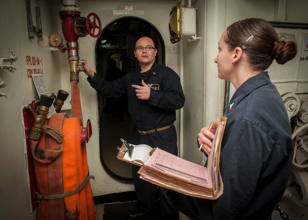 USS Carl Vinson zone inspection