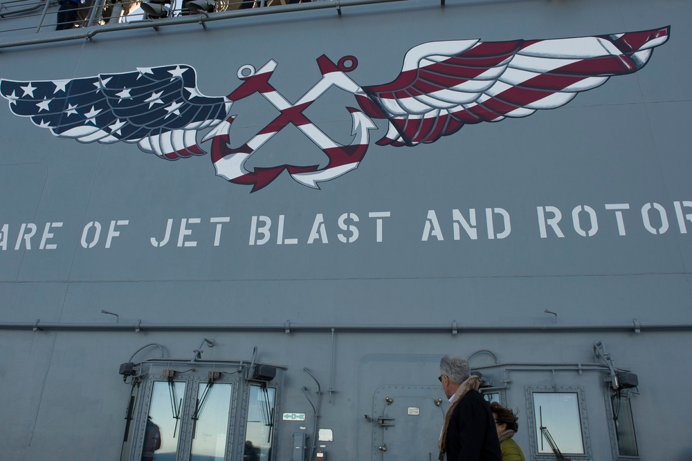 SECDEF visits USS America