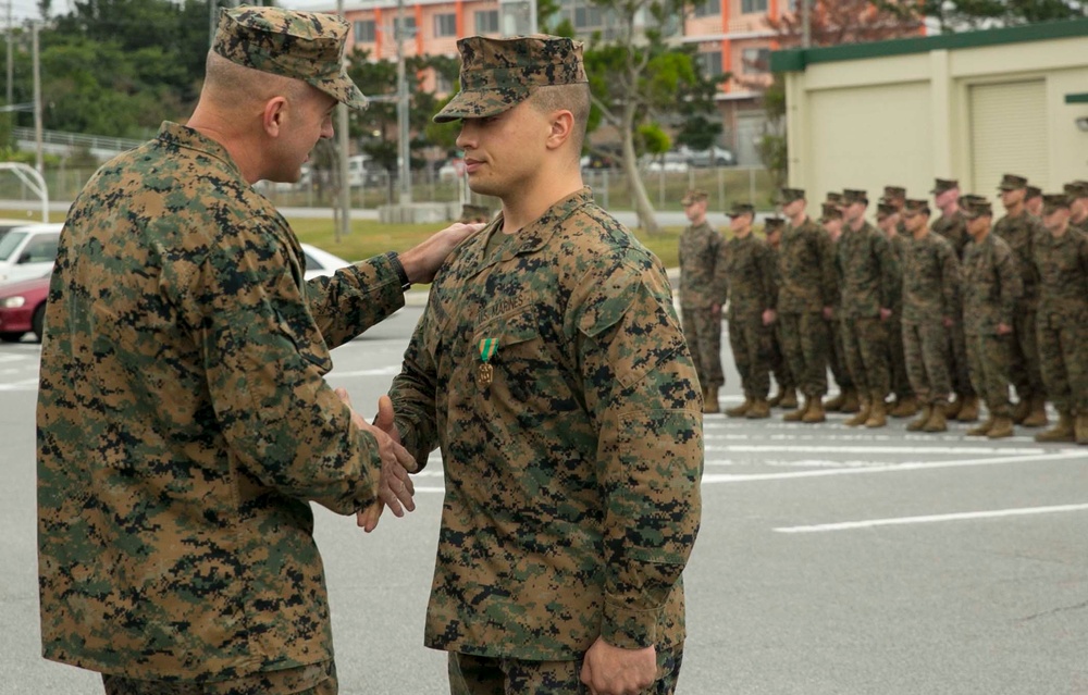 Marine Awarded for Heroism