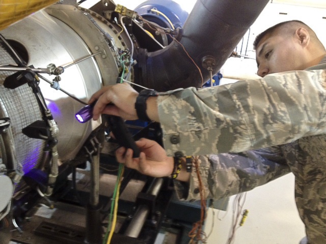 Air Force maintenance team gets hands on training on PT6A turboprop engine