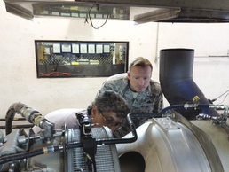 Air Force maintenance team gets hands on training on PT6A turboprop engine
