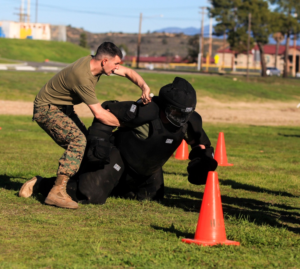Marines with 1st LEB and PMO feel the burn