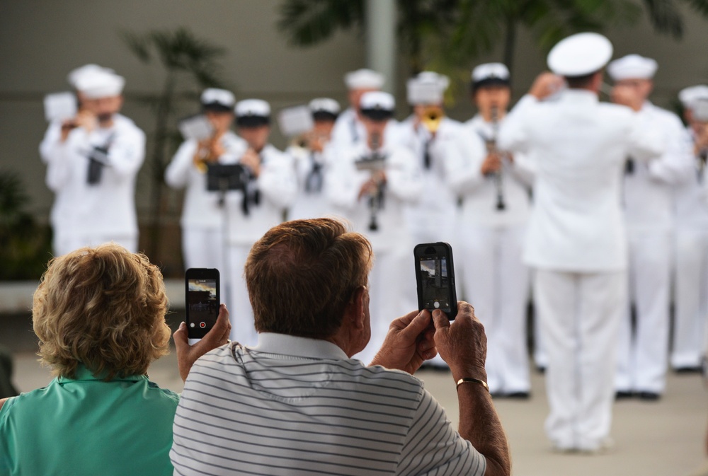 First Pearl Harbor Colors ceremony at the Pearl Harbor Visitor Center