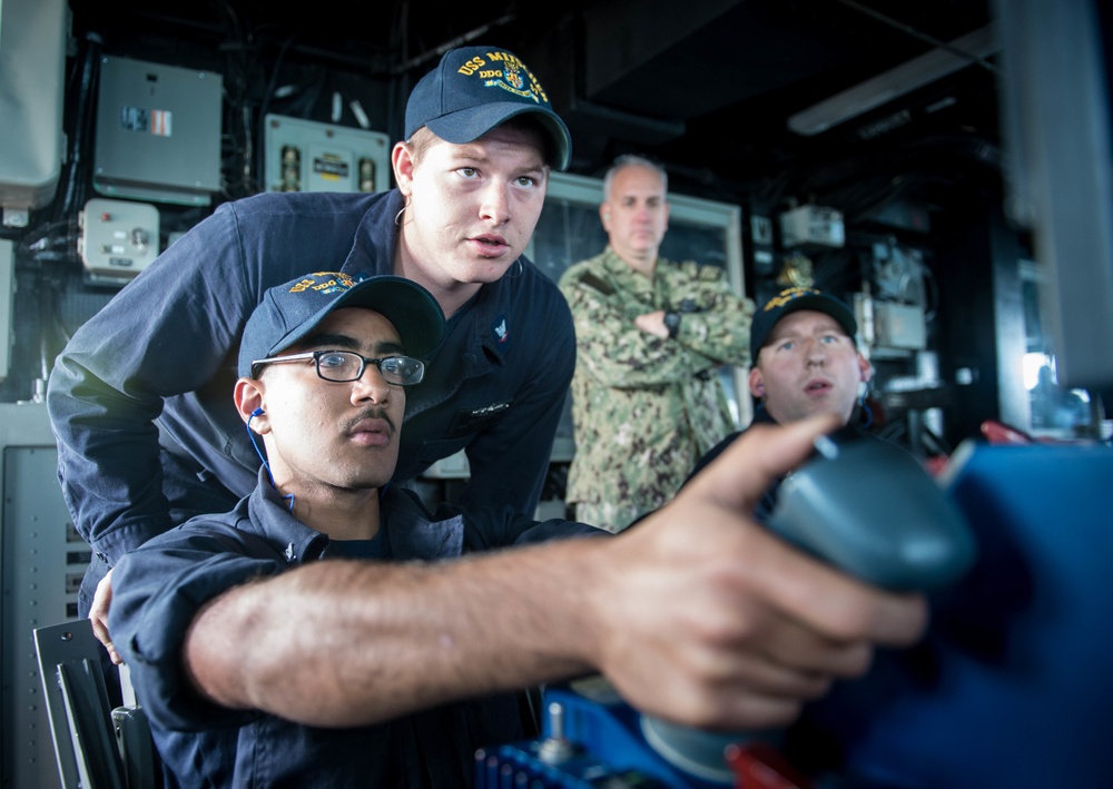 USS Mitscher live-fire exercise