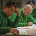 USS Carl Vinson Sailors take advancement exam