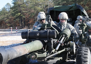 New York Artillerymen brave frigid temperatures to train at Fort Dix