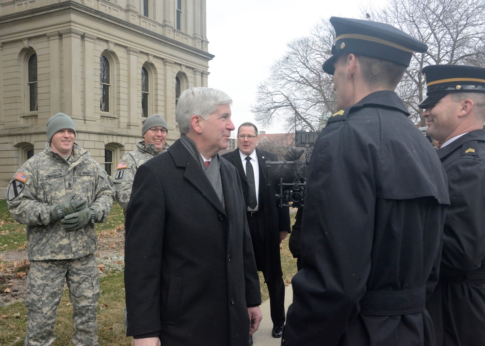 Michigan National Guard participates in 2015 Gubernatorial Inauguration