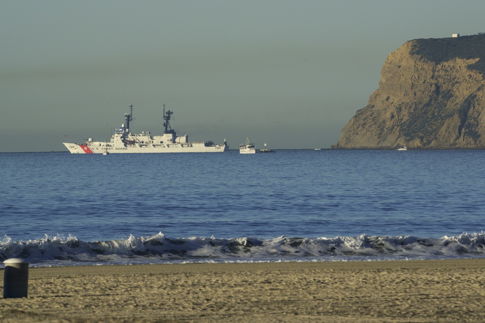 Coast Guard Cutter Sherman departs San Diego