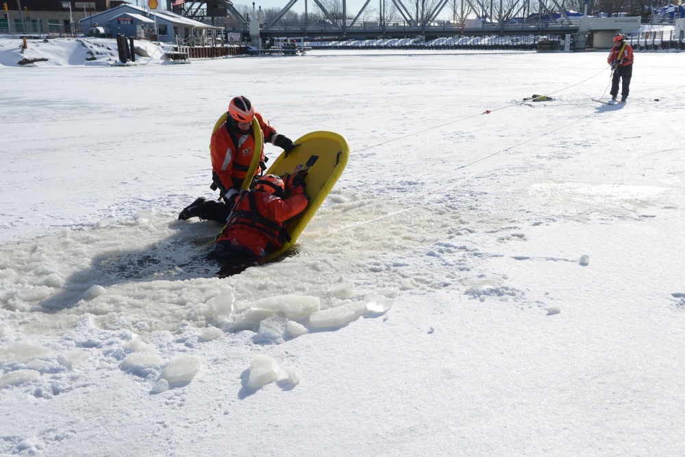 Coast Guard Station Ashtabula ice rescue