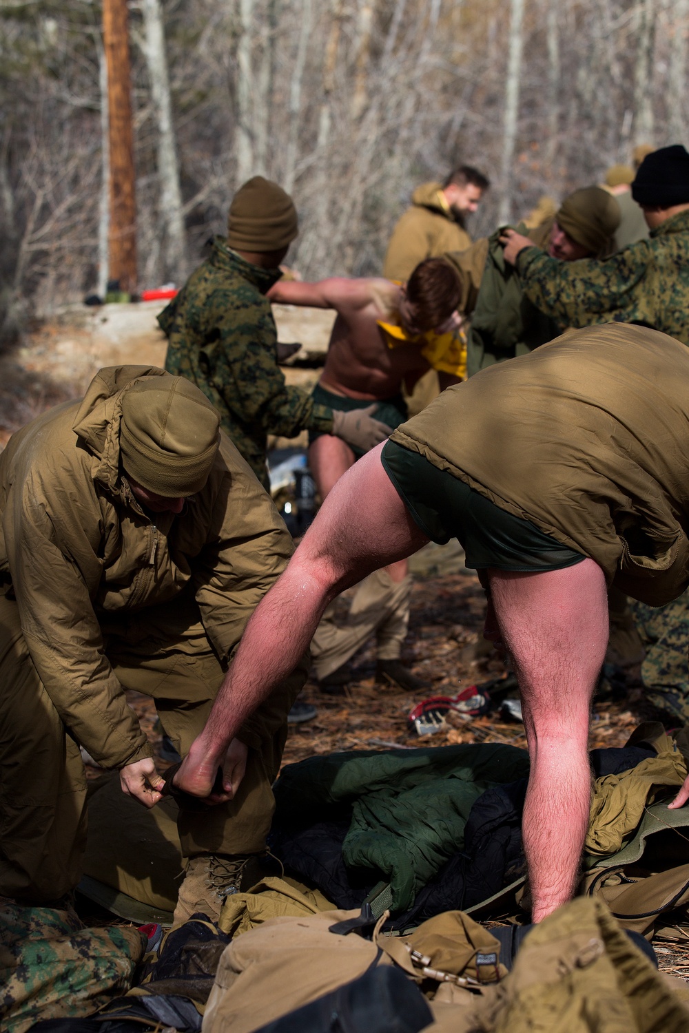 CLB-26 Corpsman Endure the Elements