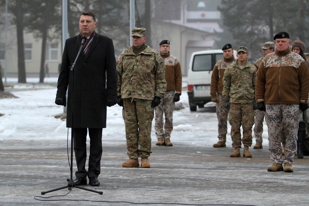 Operation Atlantic Resolve welcome ceremony - Latvia