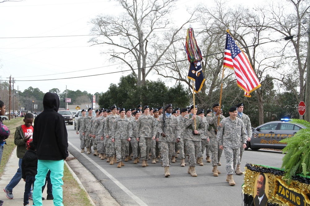 Vanguards march in Liberty County MLK parade