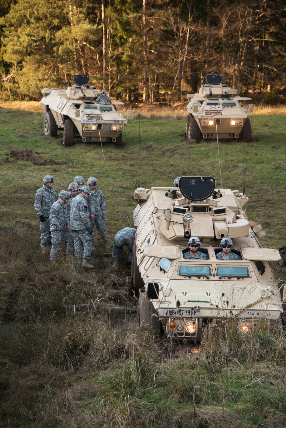 554th Military Police Company recovers an Armored Security Vehicle