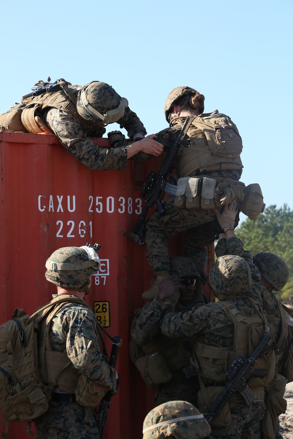 Integrated Task Force engineers blow through obstacles