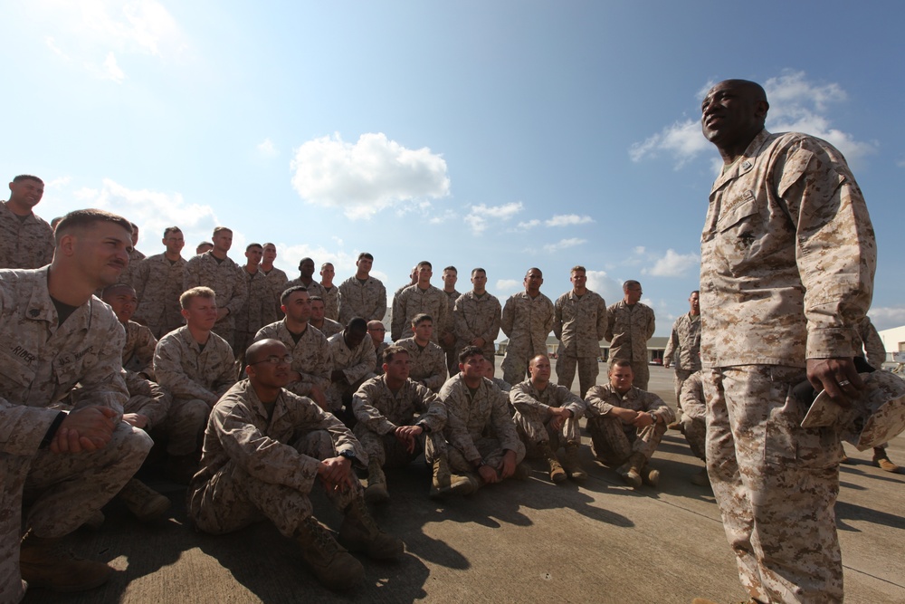 Marine Forces Africa leadership visit SPMAGTF-12