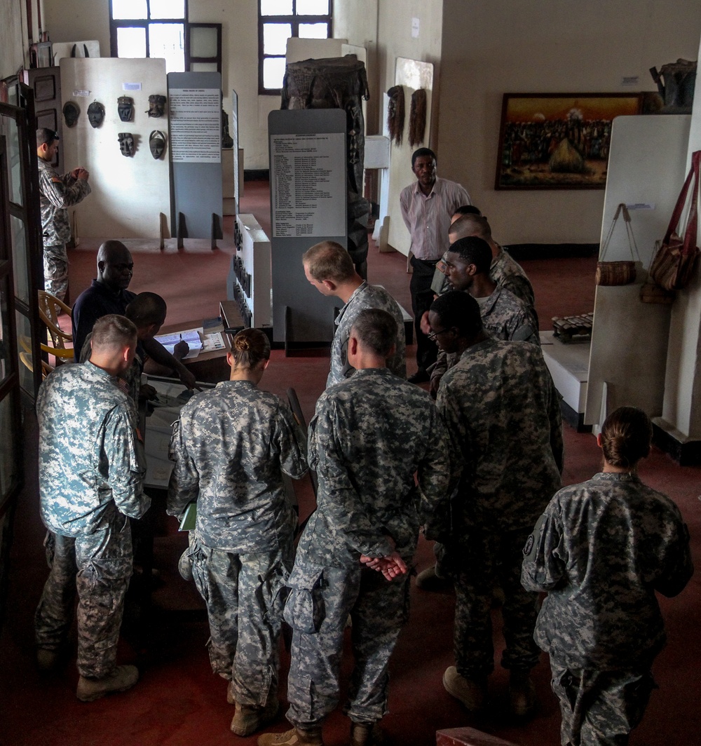 JFC-UA service members visit Liberian National Museum