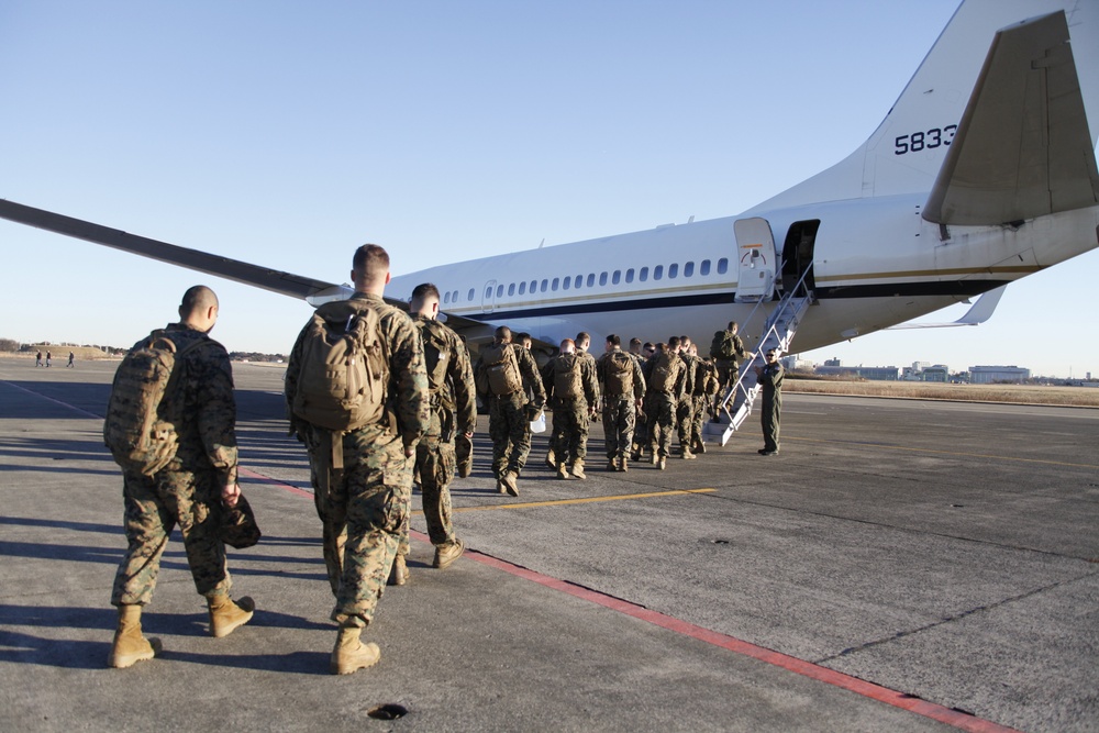 Security Force Marines visit Iwo Jima, Japan