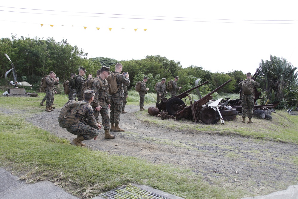 Security Force Marines visit Iwo Jima, Japan