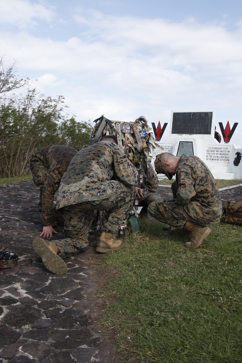 Security Force Marines visit Iwo Jima, Japan