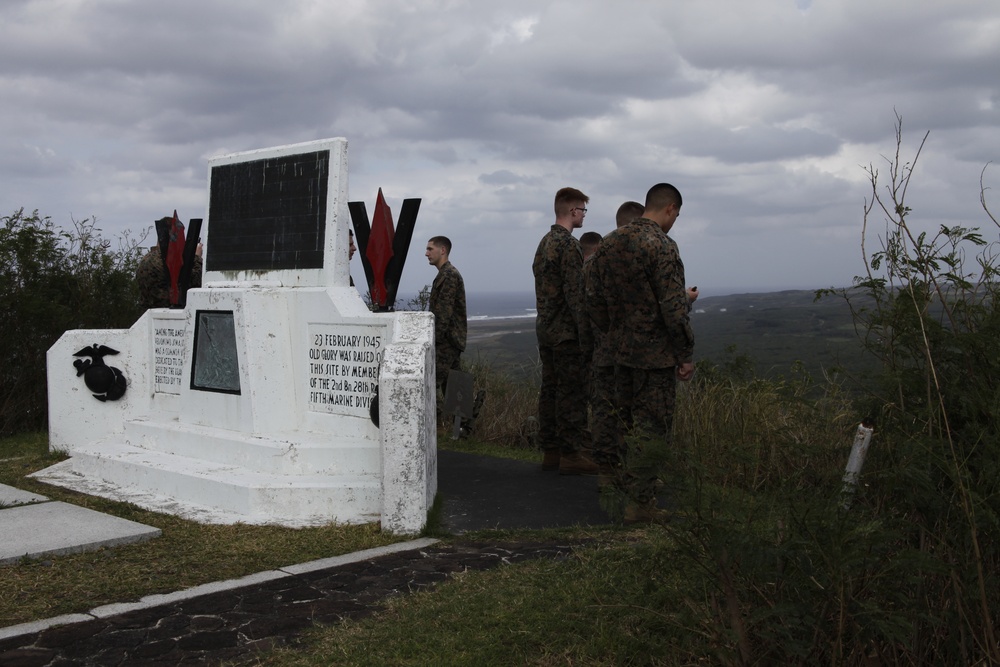 Security Force Marines visit Iwo Jima, Japan