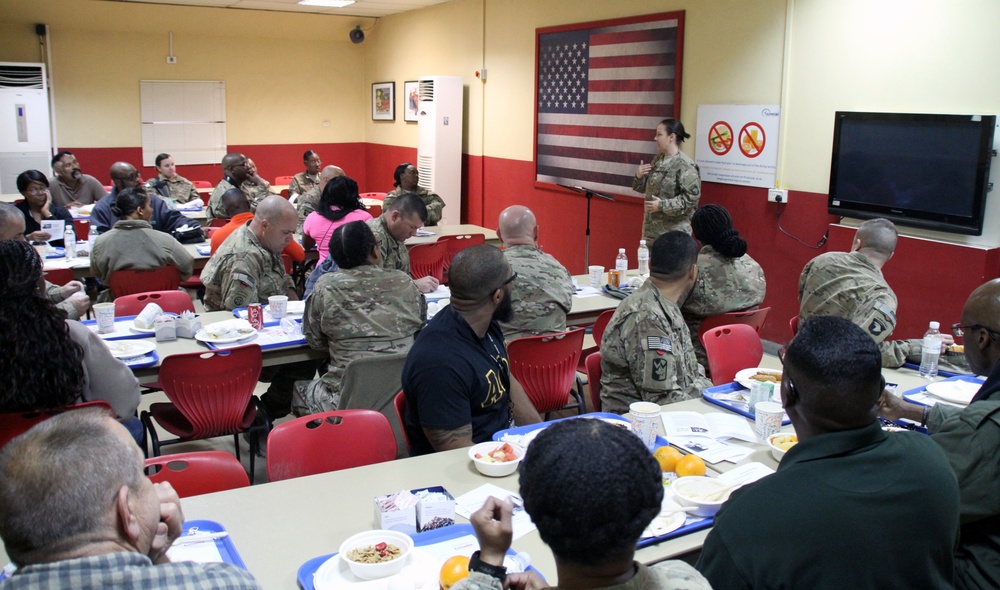 Service members celebrate Martin Luther King Jr. Day in Afghanistan