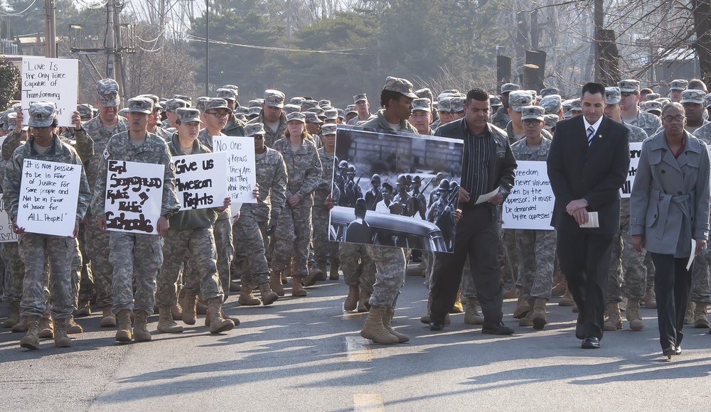 Area IV commemorates MLK Day with a history march
