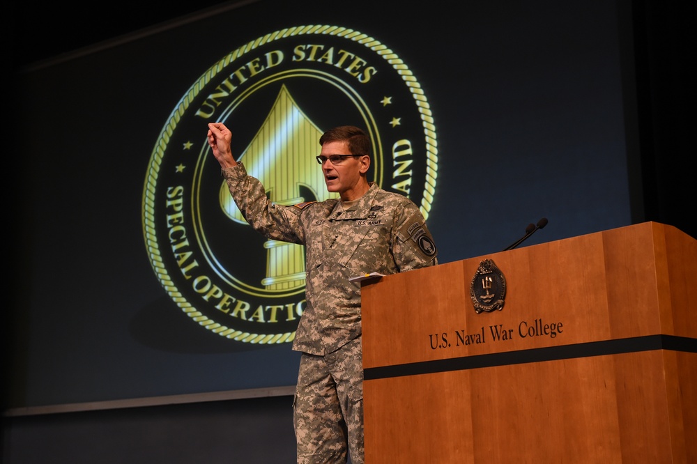US Special Operations Command commander speaks at Naval War College