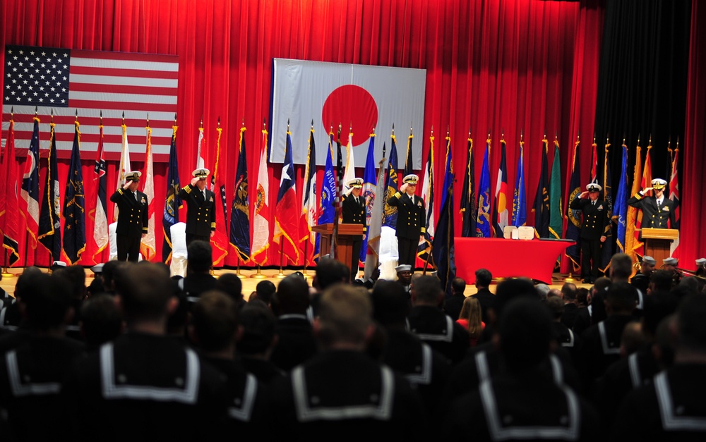 USS Blue Ridge change of command ceremony