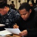 USS George H.W. Bush Sailors take E-7 exam