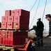 VFA-37 Sailors load supplies aboard USS George H.W. Bush
