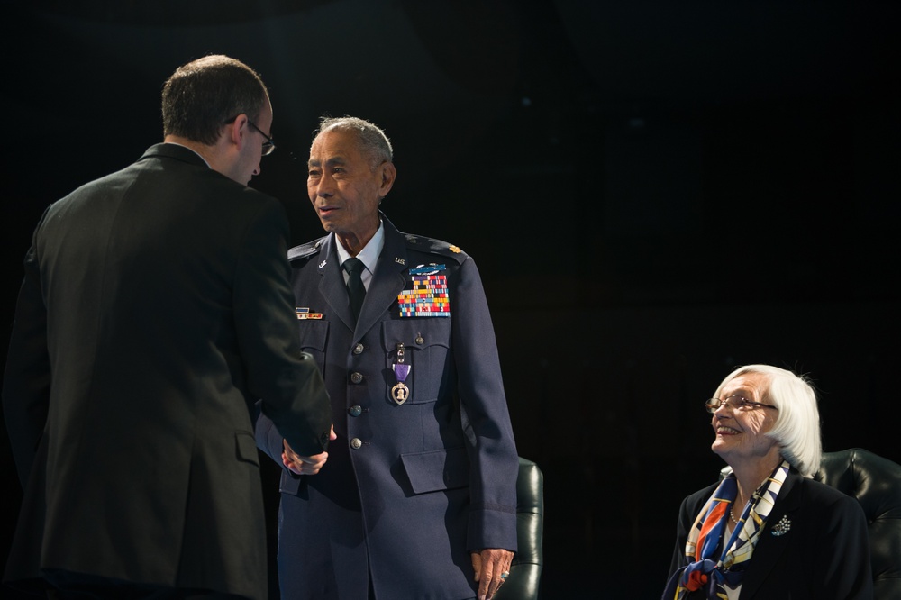 Retired Maj. Jesus M. Baltazar's Purple Heart ceremony