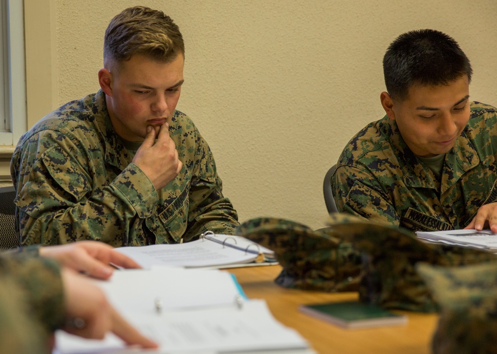 Lance Corporal Seminar: Instilling leadership skills in future NCOs