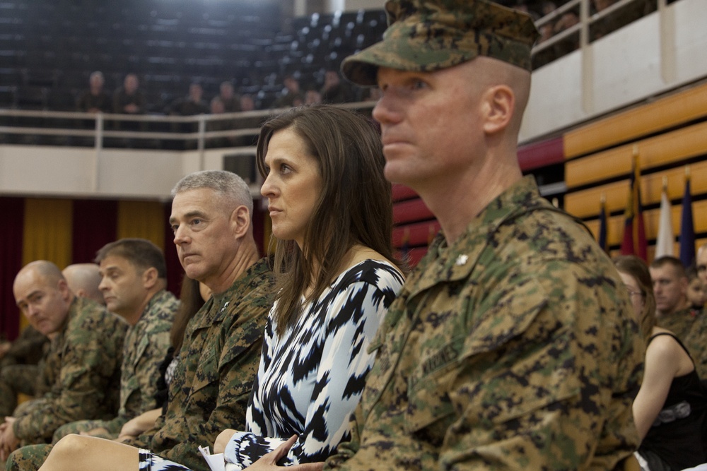 1st Battalion, 2nd Marines Change of Command ceremony