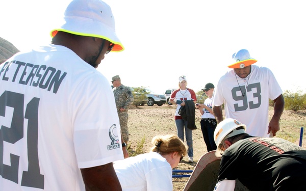 NFL Pro Bowl players, Arizona Guard members build fitness course