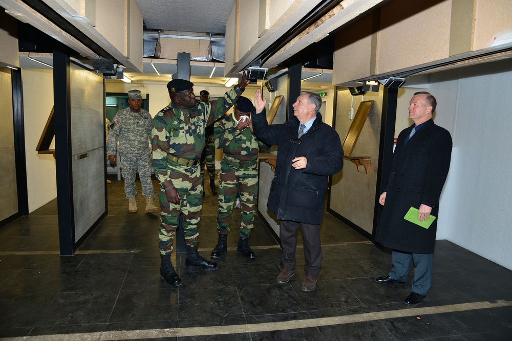 Senegalese Chief of Army Staff Brig. Gen. Cheikm Gueye tours Regional Training Support TSAE Vicenza, Italy, at Caserma Ederle