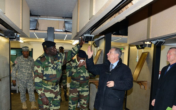 Senegalese Chief of Army Staff Brig. Gen. Cheikm Gueye tours Regional Training Support TSAE Vicenza, Italy, at Caserma Ederle