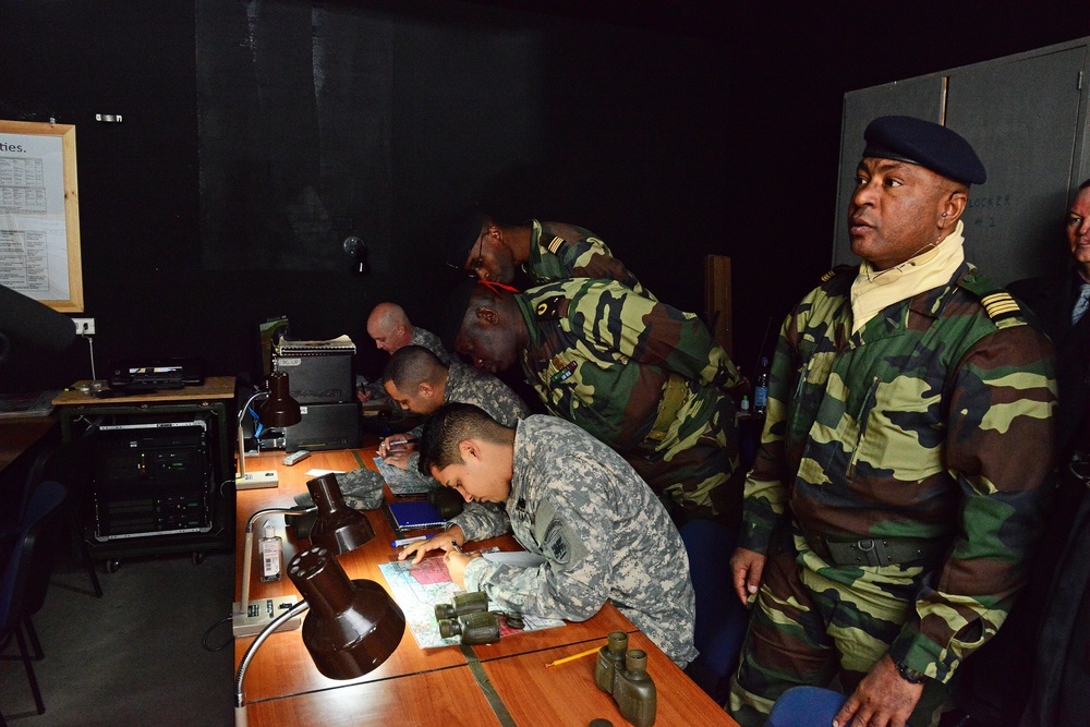 Senegalese Chief of Army Staff Brig. Gen. Cheikm Gueye tours Regional Training Support TSAE Vicenza, Italy, at Caserma Ederle