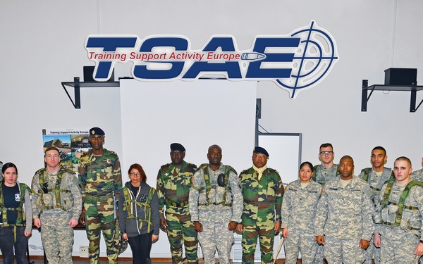 Senegalese Chief of Army Staff Brig. Gen. Cheikm Gueye tours Regional Training Support TSAE Vicenza, Italy, at Caserma Ederle
