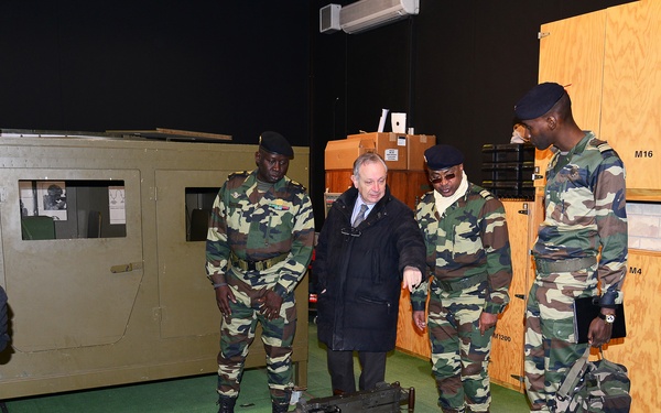 Senegalese Chief of Army Staff Brig. Gen. Cheikm Gueye tours Regional Training Support TSAE Vicenza, Italy, at Caserma Ederle