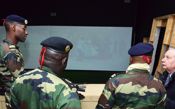 Senegalese Chief of Army Staff Brig. Gen. Cheikm Gueye tours Regional Training Support TSAE Vicenza, Italy, at Caserma Ederle