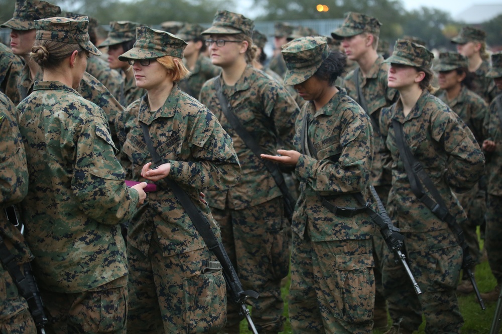 Photo Gallery:  Marine recruits earn title after 13 weeks on Parris Island
