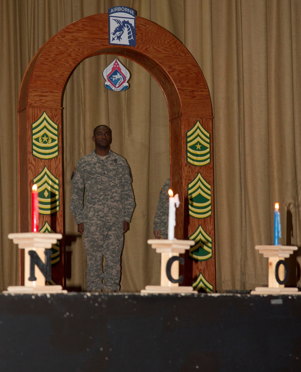 XVIII Airborne Corps NCO induction ceremony