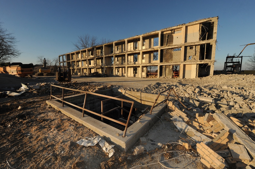Whiteman Hall demolition