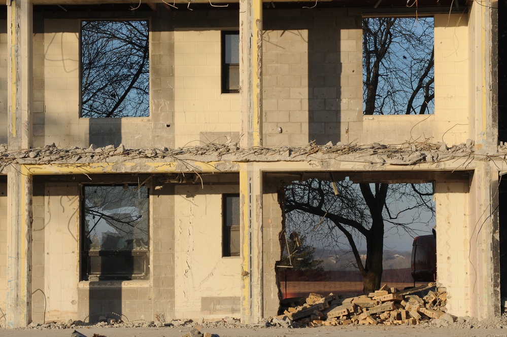 Whiteman Hall demolition
