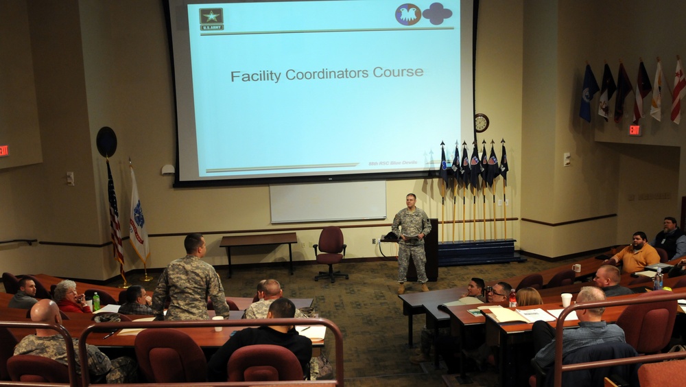 88th RSC hosts facility coordinator course