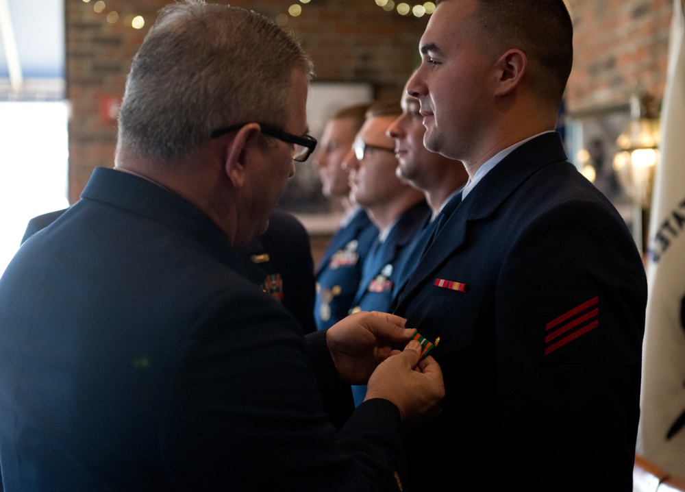 Coast Guard Station Annapolis crew members receive Coast Guard Achievement Medals