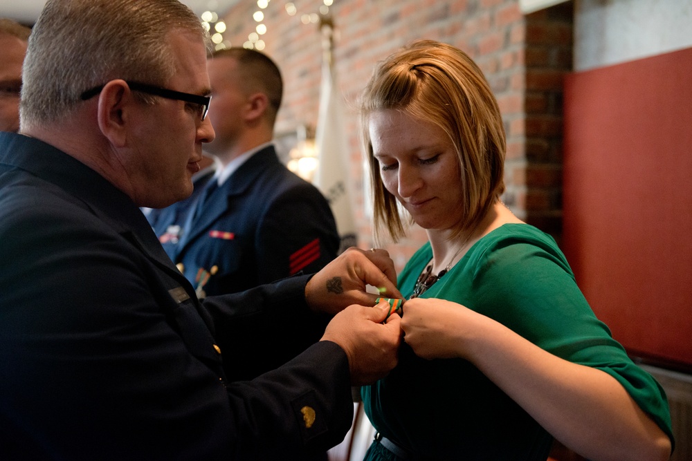 Coast Guard Station Annapolis crew members receive Coast Guard Achievement Medals