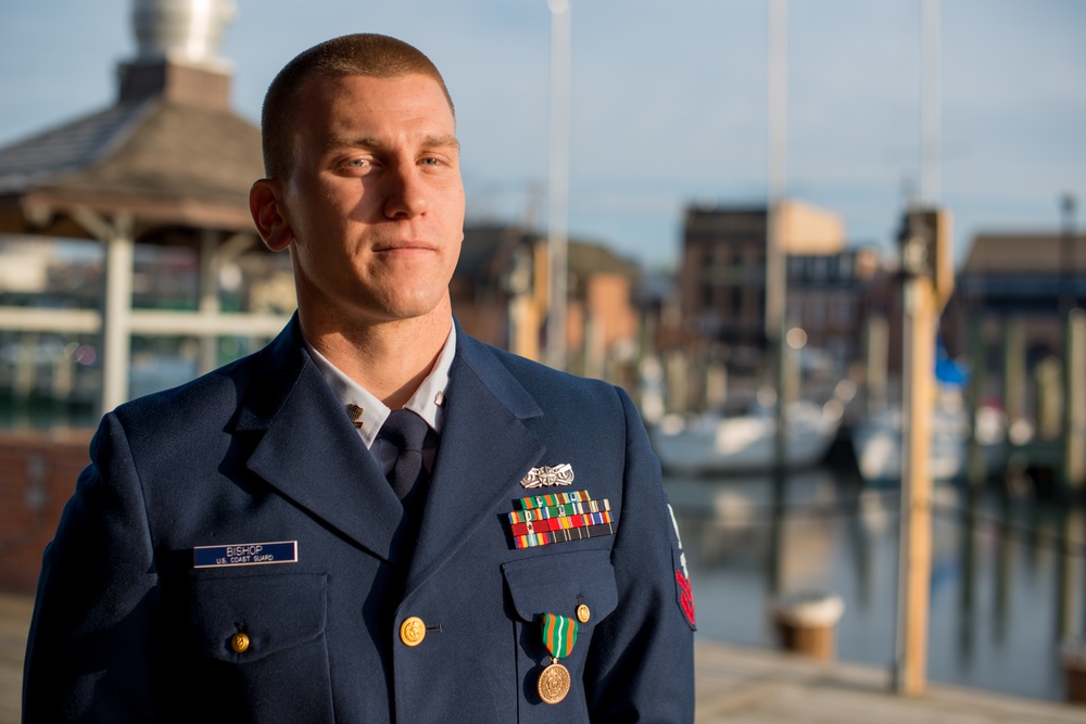 Photo release: Coast Guard presents Achievement Medal to Harford County, Md., native
